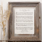 Personalized Anniversary Music Sheet